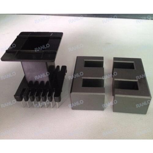 EE55 1500W 14pin vertical large power transformer bobbin TDG TP4 EE55/55/21A soft magnetic ferrite core thru-hole