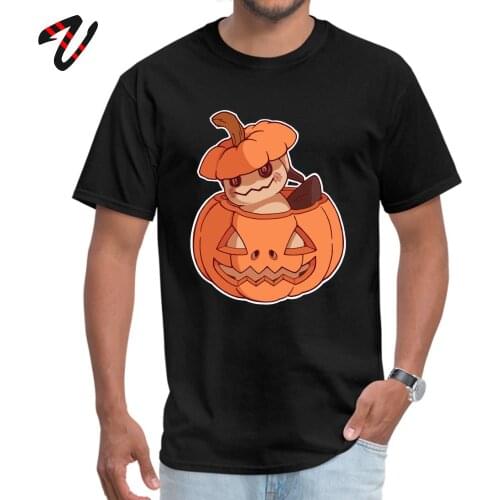 Halloween Mimikyu Normal Top T-shirts for Men Pure Cotton Summer Autumn Tops Shirt Clothing Post Malone The Walking Dead