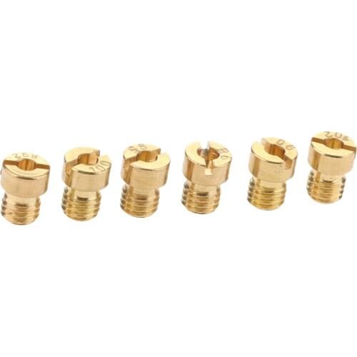 6pcs Motorcycle M5 Thread Main Jet Kit for Carb Carburetor 90-102 Sets 6 Size