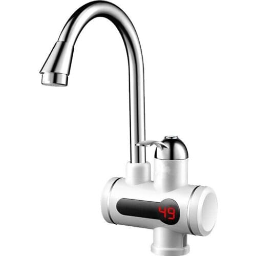 3000W instantaneous thermoelectric induction digital display water heater faucet bottom water inlet 360 degree rotating handle