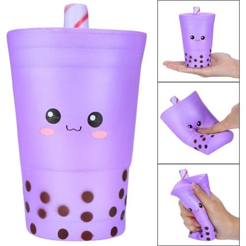 Cute Milk Cups Squeeze Toys Bubble Tea Cream Scented Squishy Slow Rising Charm Toy For Children Adult Stress Relief Игрушки