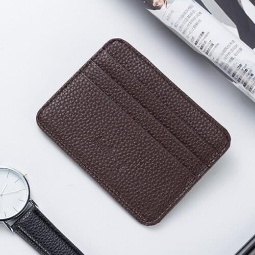 Fashion Women Slim Minimalist Wallet PU Leather Credit Card Holder Short Purse SUB Sale