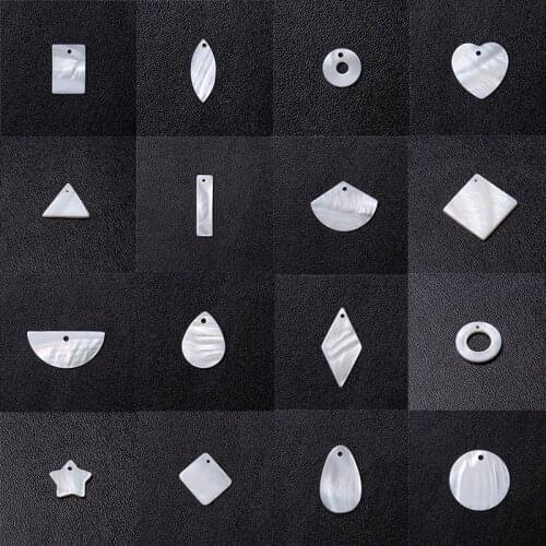 Natural Shell 10 20Pcs Beads Mother Of Pearl Sea Shell Beach Jewelry Accessories For Making Necklace Bracelet Earrings Charm