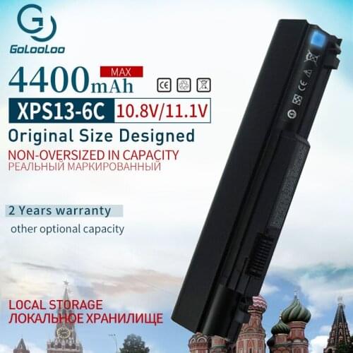 Golooloo 11.1v 4400mAH 6 cells New Battery For dell Studio XPS13 XPS 13 1340 312-0773 P891C T555C