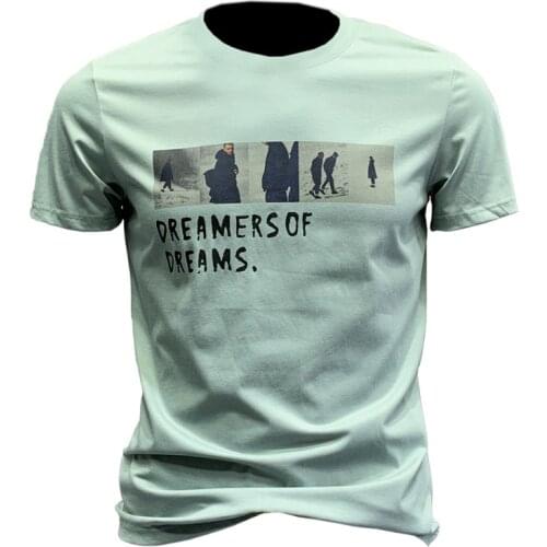 Slim-fitting 2021 Summer New Mens Round Collar Short Sleeve T-shirt