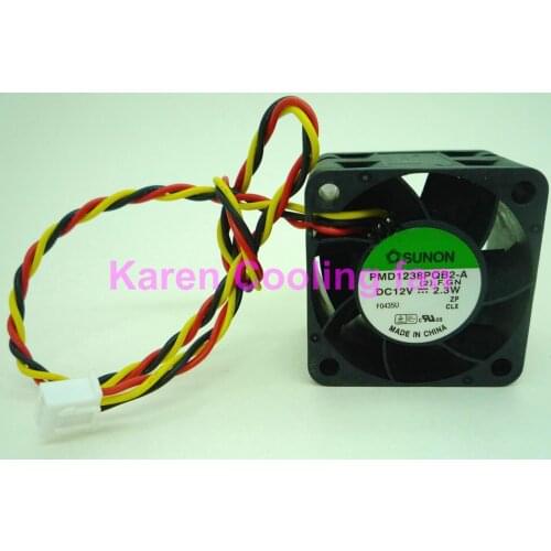 Origina ADDA PMD1238PQB2-A .F.GN (2) DC12V 2.3W 38*38*28MM Speed double ball cooling fan