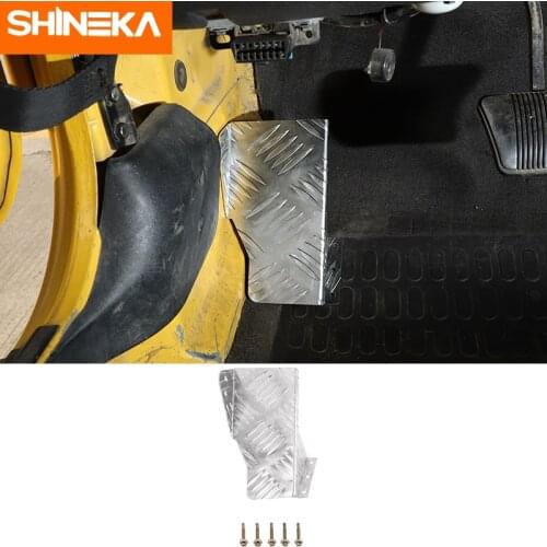 SHINEKA Pedals For Jeep Wrangler TJ 1997-2006 Car Left Foot Rest Pedal For Jeep Wrangler TJ 1997-2006 Aluminum alloy Accessories