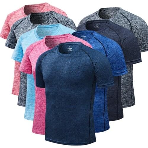 Sports Running T-shirts Women Men T-shirt Workout Fitness Sports Running Energy Seamless Yoga Top Shirts Short Sleeve Plus Size