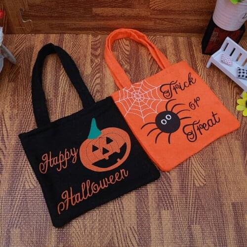 New Halloween Pumpkin Tote Bag Ghost Festival Childrens Non-woven Gift Bag Halloween Products Ghost Festival Candy Bag