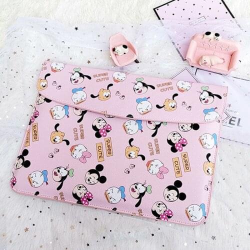 Cute Mickey Minnie Huawei Apple laptop liner bag for Macbook Air Pro 13 14 15.6 laptop liner bag Dell Acer ASUS HP handbag