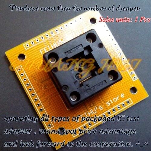 IC TEST QFP48 test socket TQFP48 QFP48 Adapter OTQ-48-0.5-01 Pitch=0.5mm Size=7X7mm /9X9mm