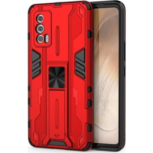 Shockproof Bumper Ring Holder Phone Case For Vivo S9 V21 Transparent Acrylic Back Cover For Vivo Iqoo Neo 5 Neo5
