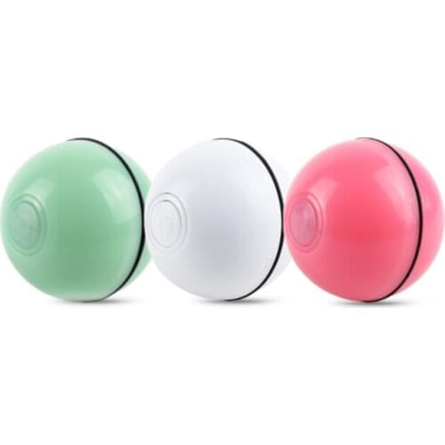 Smart Cat toy ball pet products USB rechargeable kitten toy balls catnip Automatic red dot funny cat playing movement 3colors