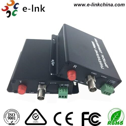 1Ch 1080P AHD/CVI/TVI video to Optic fiber converter with Rs485 data