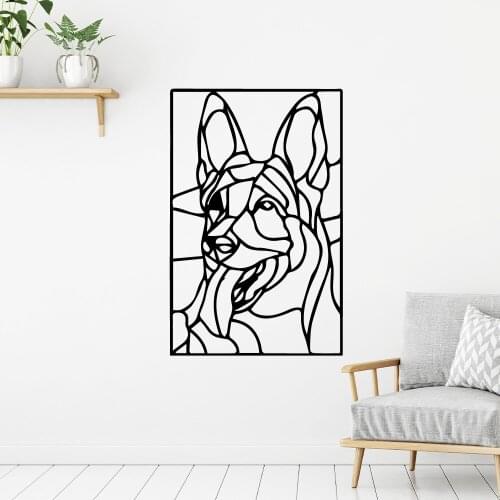 Cartoon Dog Vinyl Kitchen Wall Stickers Wallpaper For Kids Rooms Decoration Vinyl Mural Decal