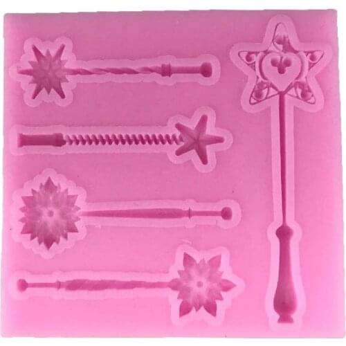 Fairy Magic Silicone Cake Molds Baby Birthday Fondant Cake Decorating Tools Candy Clay Mold Chocolate Gumpaste Moulds
