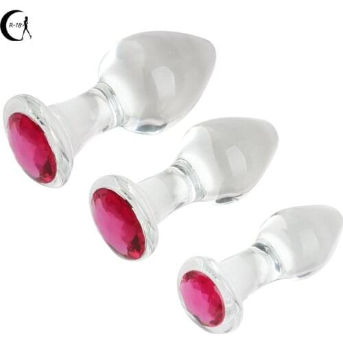 Adult Sex Products Anal Sex Toys Butt Plug Glass Crystal Dildo Masturbation Glass Butt Plug Smooth Erotic Sexy Game for Couple