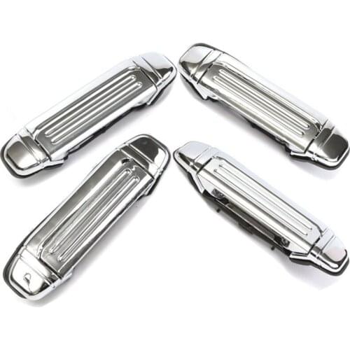 Car Mofaner Chrome Door Handle Replacement for Mitsubishi PAJERO 1992 1993 1994 1995 1996 1997 Car Accessories Door Handle