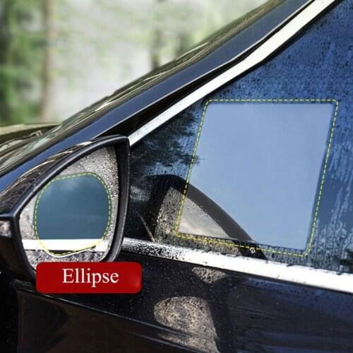 1 Pair Car Anti Water Mist Film Anti Fog Coating Rainproof Hydrophobic Rearview Mirror Protective Film 1XCF