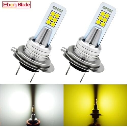 2X Car H7 LED Lamp H3 H1 H11 H8 LED Front Bulb 9005 HB3 9006 HB4 H16 PSX24W Lamp 6000K 3000K 12V Car Headlight Car Fog Light Kit