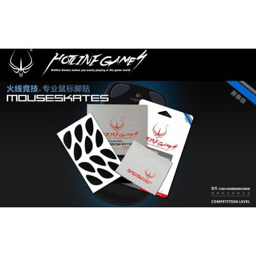 4seet/pack Hotline Games Mouseskate For Logitech V320 V450 M505 M525 M545 Performacnce Level 0.6mm Professional Mouse Feet