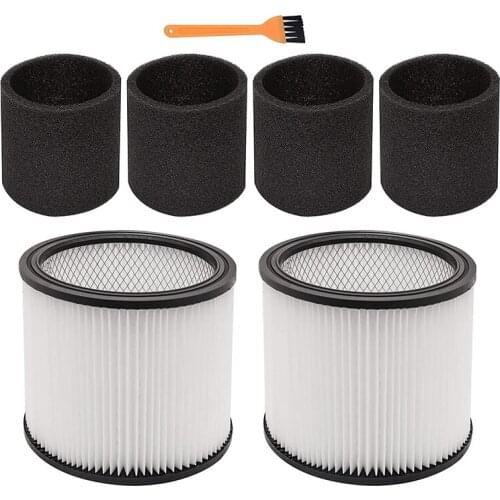 7 Pack Replacement for Shop Vac Filter 90304 9030400 90333 90350 903-04-00, Fits 90585 Foam Sleeve and Most 5 Gallon Up