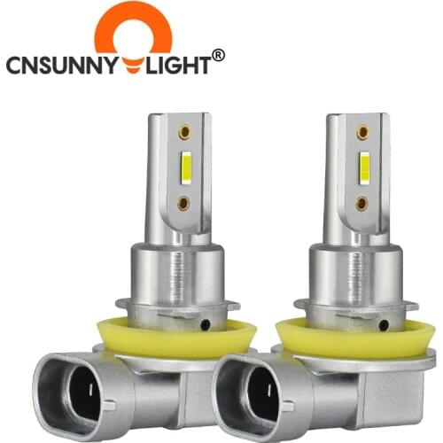 CNSUNNYLIGHT H11 9005/HB3 9006/HB4 LED Car Fog Light Headlight Bulb 2400Lm 6000K White 1900K Amber H9 H8 H16 Auto Front Foglamp