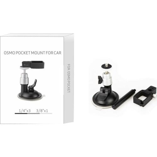 Car Mount for DJI Osmo Pocket Camera Stabilizer Handheld Gimbal Bracket Vehicle Window Suction Cup Mounting Adapter