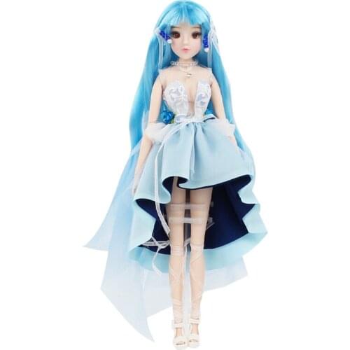 DBS MMGirl 12 constellation Aquarius 1/6 30cm 14 joint body blue dress fantasy toy with exquisite gift box packaging