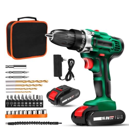 Electric Screwdriver Drill Lithium Battery Double-speed Mini Drill Cordless Screwdriver Power Tools Cordless Drill