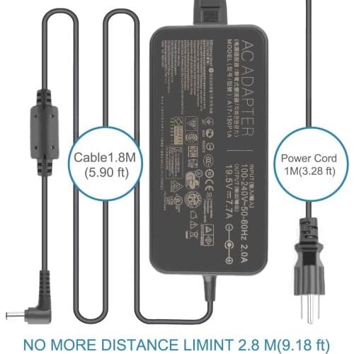 Huiyuan 150W Charger19.5V 7.7A AC Adapter A17-150P1A A17150P1A A17-150P2A Fit for Asus GL503G GL503GE GL703GE GL703GS GL703V