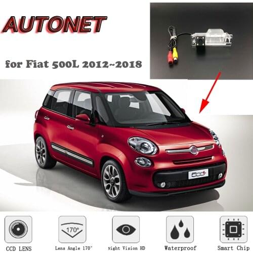 AUTONET HD Night Vision Backup Rear View camera For for Fiat 500L 2012~2018 /CCD /RCA Standard /Parking Camera