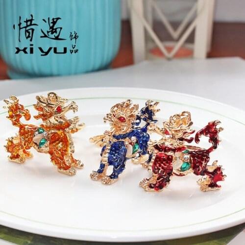 Chinese Style Creative Holiday Gift To Attract Money And Ward Off Evil Spirits Unicorn Key Chain Men And Women Car Key