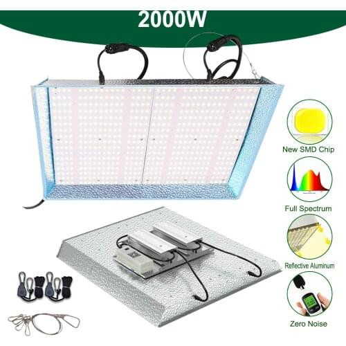 Indoor 2000W LED Grow Light Sunlike Full Spectrum LED Lamp Board Hydroponic Plants Greenhouse VEG BLOOM Growth Light