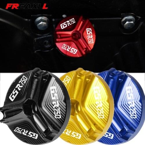GSR750 Motorcycle Engine Oil Drain Plug Sump Nut Cup Oil Fill Cap FOR SUZUKI GSR750 1960-2016 2015 2014 2013 2012 2011 2010