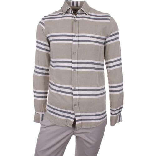 Gentilbay Mens Viscon Cotton Green Fabric Slimfit Long-Sleeve Sport Classic DCJ002 Shirt