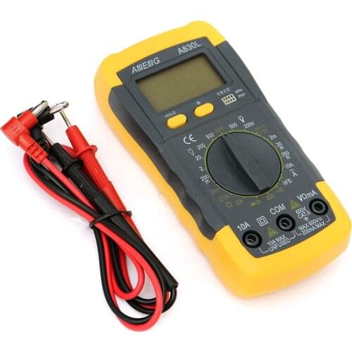 New Pocket Digital Multimeter Mini Tester Meter LCD Backlight 1999 Max Display measure AC/DC Voltmeter Ohmmeter Dioder