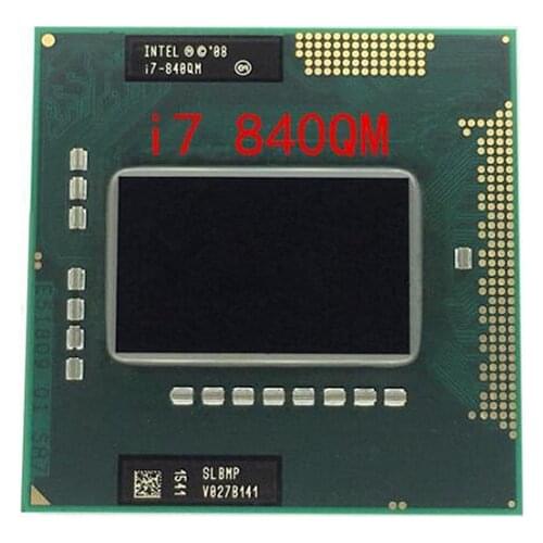 Original Intel CPU Processor Laptop Intel I7-840QM SLBMP I7 840QM 1.86G-3.2G/8M HM57 QM57 chipset 820qm 920xm