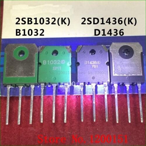 A pair=2pcs/lot 2SB1032 2SD1436 B1032 D1436 TO-247