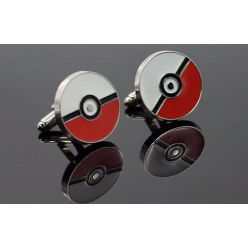 Pokemon Wholesale Novelty Game Monster Style Quality Copper Material Best Gift For Men Cuff Links