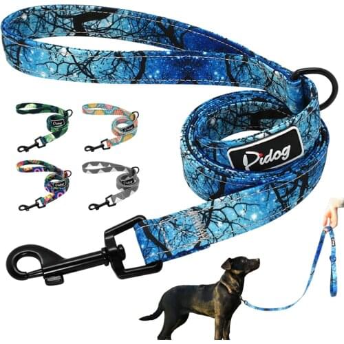 Printed Dog Leash Rope Fashion Nylon Pet Walking Lead For Small Medium Dogs Cat Soft Running Training Leashes Chihuahua Pitbull