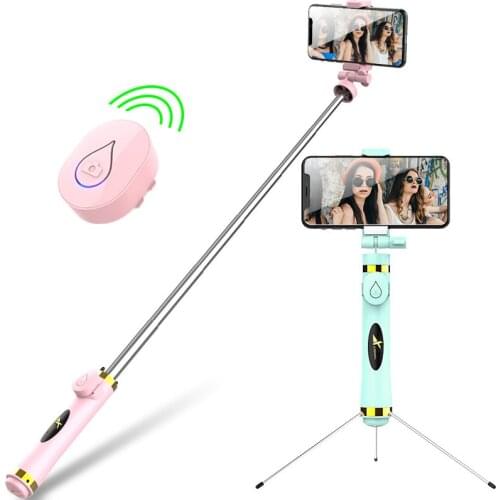 Tripod selfie stick new factory direct mobile phone universal integrated bluetooth selfie artifact tripod selfie stick