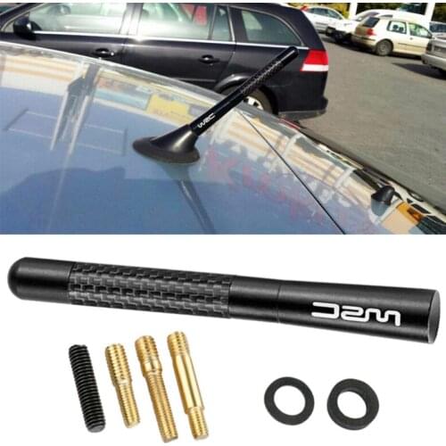 Universal Carbon Fiber Short Antenna Aerials for ford focus 2 3 Peugeot 206 207 307 308 408 508 Opel