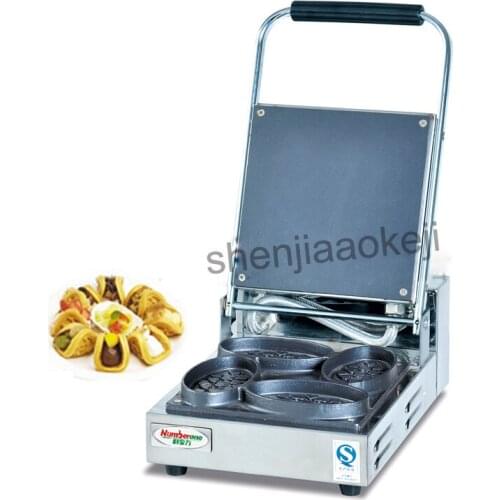 Commercial waffle maker machine EG-4A electric Scones machine Household roasted waffle maker cakes snack equipment 220v 1009w