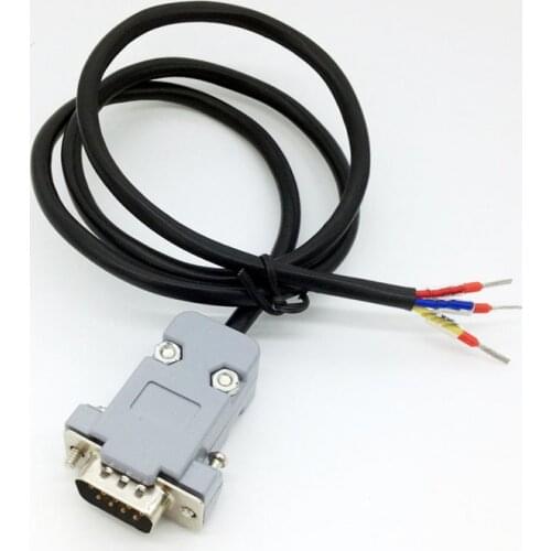 1.5 meter DB9 RS232 COM 3PIN male connector wire harness custom
