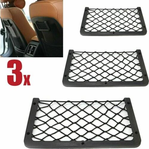 3pcs Large Storage Net Pocket Camper Van Caravan Organizer Holder For T4 T5 T6 Interior Accessories 35x18CM Mesh Bags