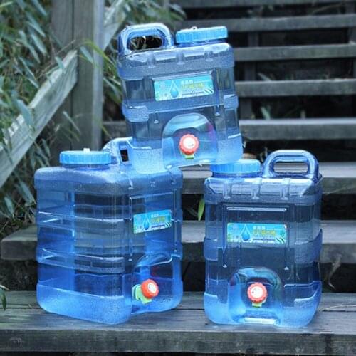 5/7.5/8/10L Capacity Outdoor Water Barrel Bucket Portable Picnic Water Tank Container With Fauce For Camping Picnic Hiking Tool