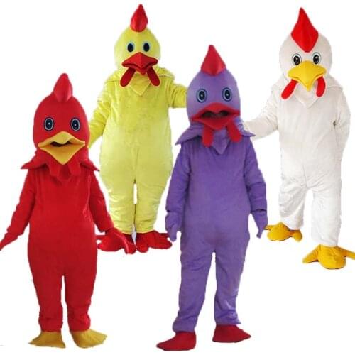 Free Shipping Chicken Mascot Costume Cartoon Character Costumes Carnival Costumes for Halloween party costumes