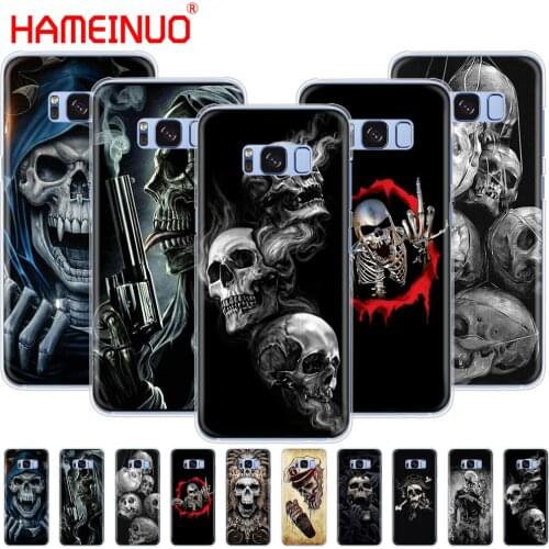 HAMEINUO Horror Skull cell phone case cover for Samsung Galaxy S9 S7 edge PLUS S8 S6 S5 S4 S3 MINI