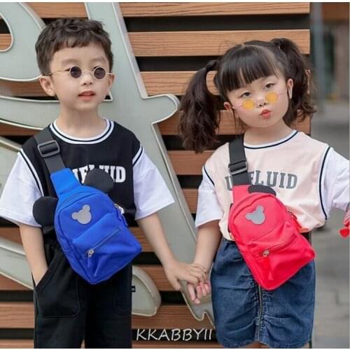 Children bag female cartoon fashion boy handsome backpack children travel breast bag purse baby shoulder cross-body bag